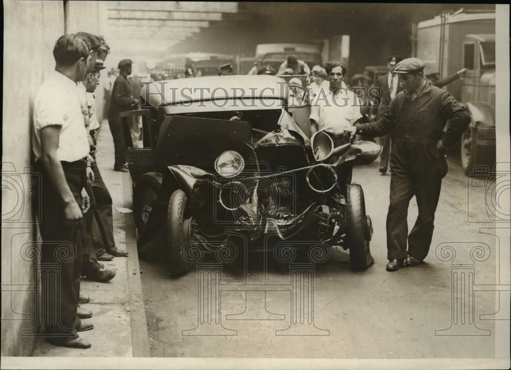 1931 Press Photo Daniel Hartley, 70, killed when car he was driving collided