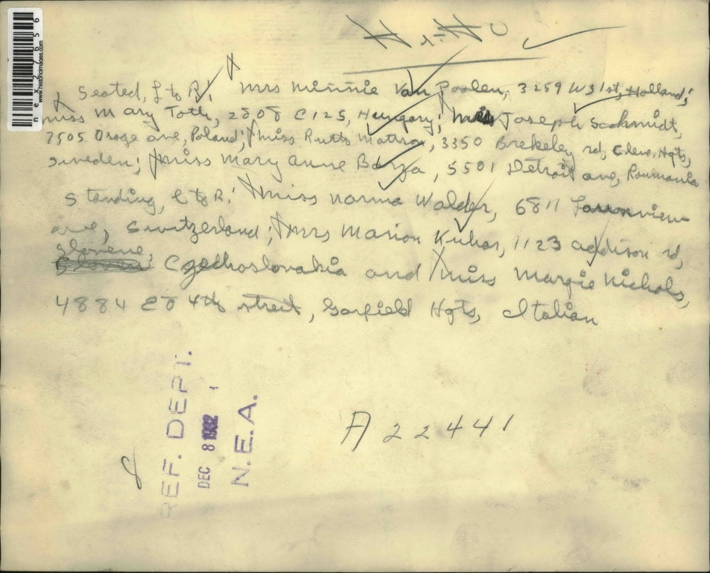 1932 Press Photo various women from around the world