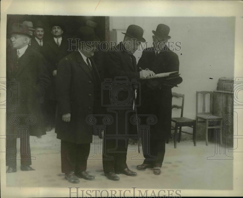 Load image into Gallery viewer, 1930 Press Photo Ambassador Walter E. Edge, Dean Jean Lepine at Lyons University
