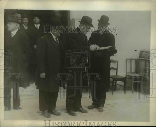 1930 Press Photo Ambassador Walter E. Edge, Dean Jean Lepine at Lyons University