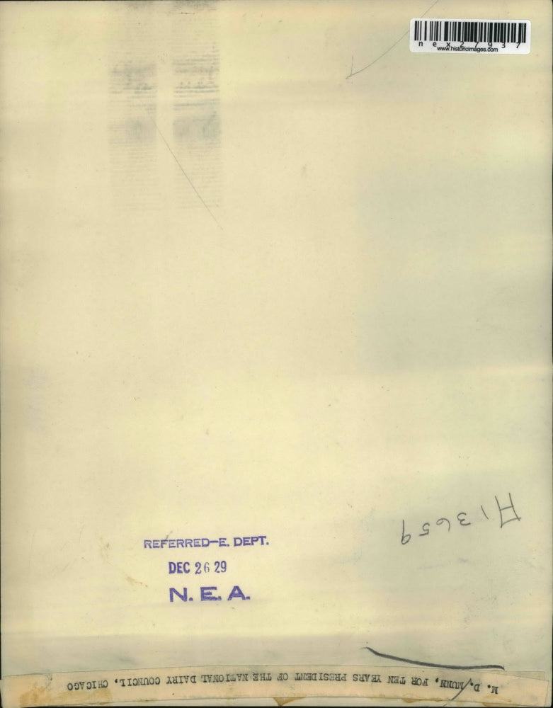 1929 Press Photo M.D. Munn, Pres. of the National Dairy Council for 10 years