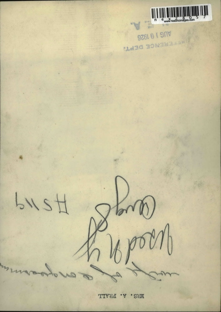 1926 Press Photo Mrs A Prall wife of Congressman