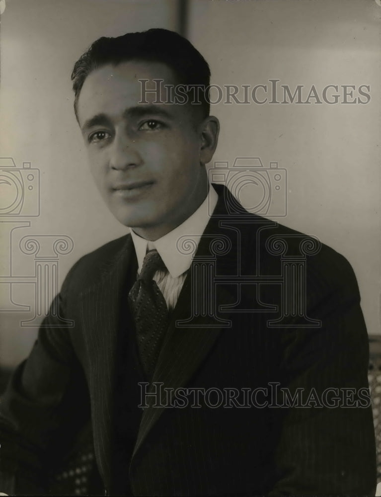1921 Press Photo Senor Eugenio Silva Pena, Sec. to Senor Luis P. Aguirre