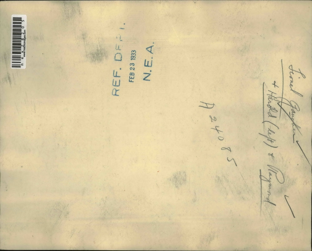 1933 Press Photo Lionel Gaucher with Harold(left) & Raymond