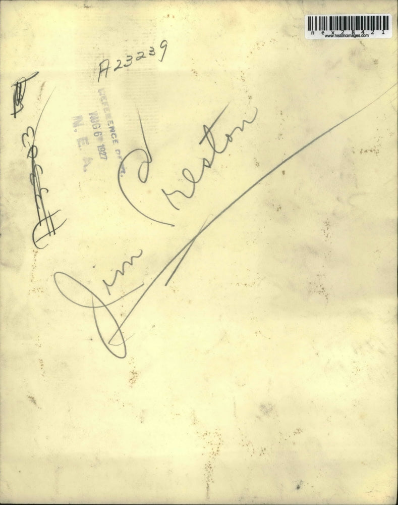 1927 Press Photo Mr Jim Preston - nex28421