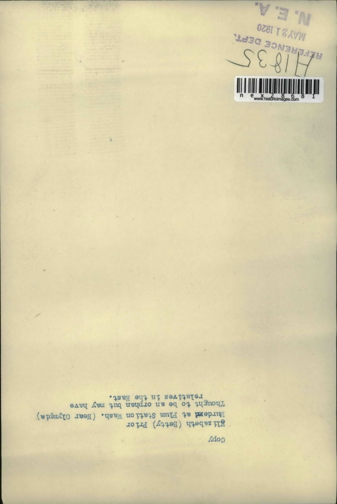 Load image into Gallery viewer, 1920 Press Photo Elizabeth Prior mudered at Plum Station Wash.
