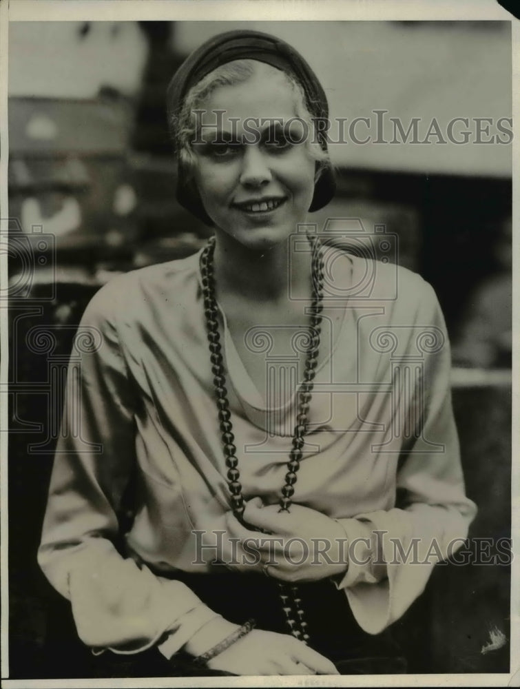 1931 Press Photo Miss Kitty Taylor daughter of Cmdr Taylor of US Navy