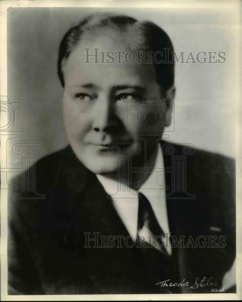 1936 Press Photo John Charles Thomas baritone of Metropolital Opera