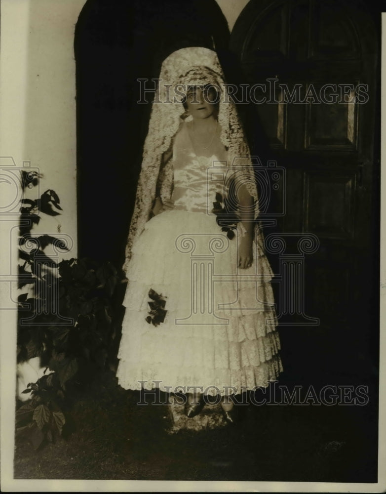 1929 Press Photo Mrs. Eugene Pitou of New York as she appeared at the dance.