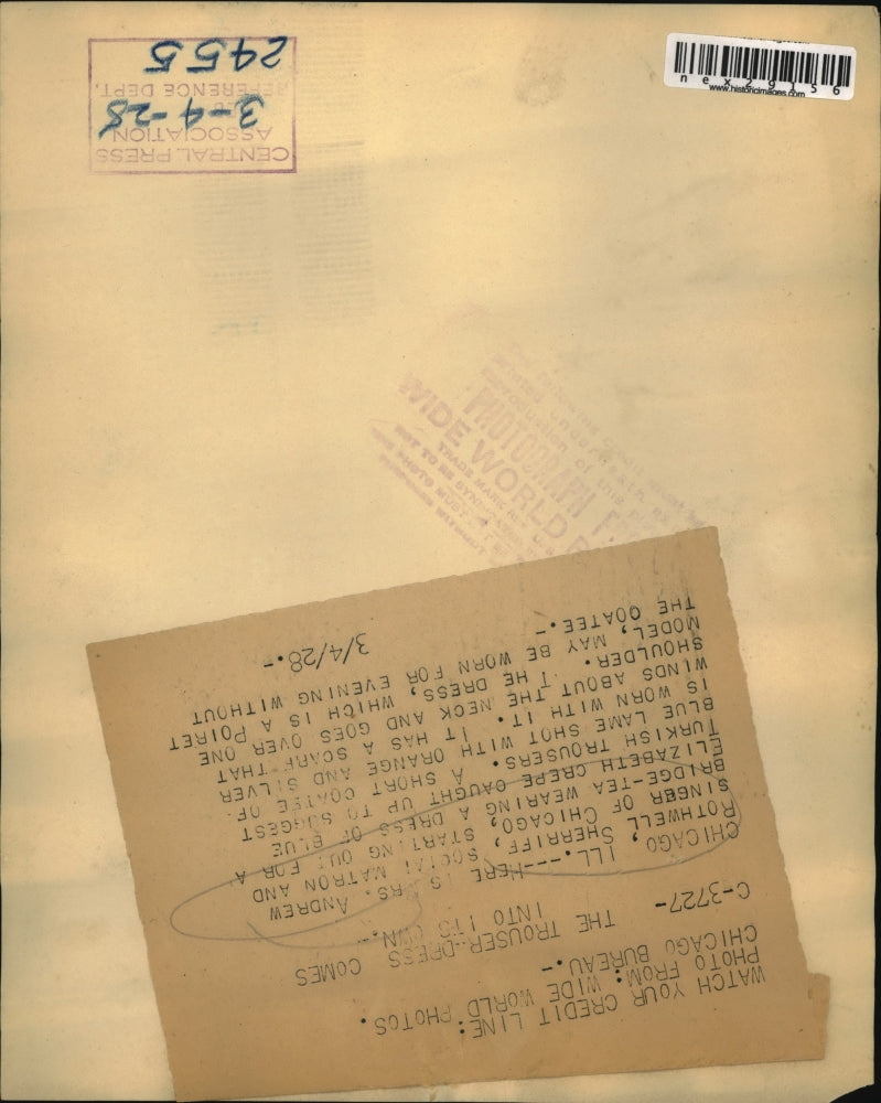 1928 Press Photo Mrs. Andrew Rothwell Sherriff, social matron and singer of