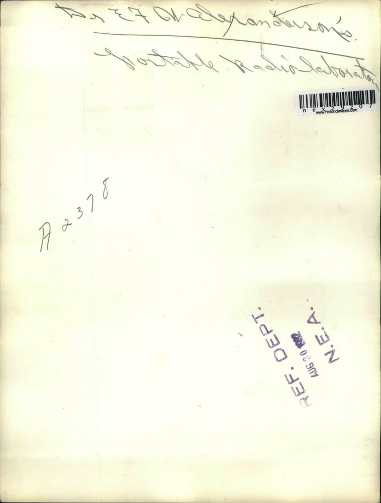 1932 Press Photo Portable Radio Laboratory