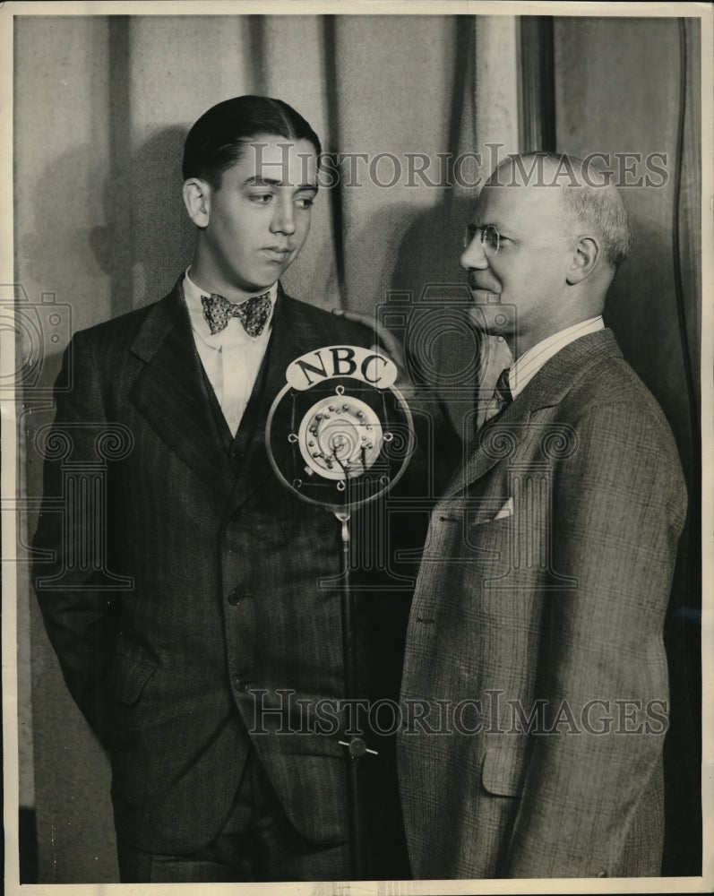 1930 Press Photo Cameron Beck and Wiliam Dunmire to speak to students across
