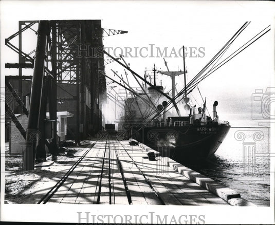 1969 Press Photo Port of Churchill in Early Morning on Hudson Bay