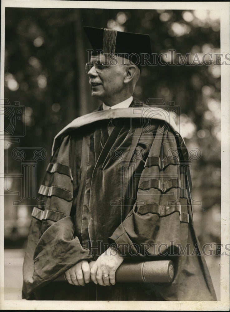1930 Press Photo Dr William Gerry Morgan pres of AMA at Dartmouth College