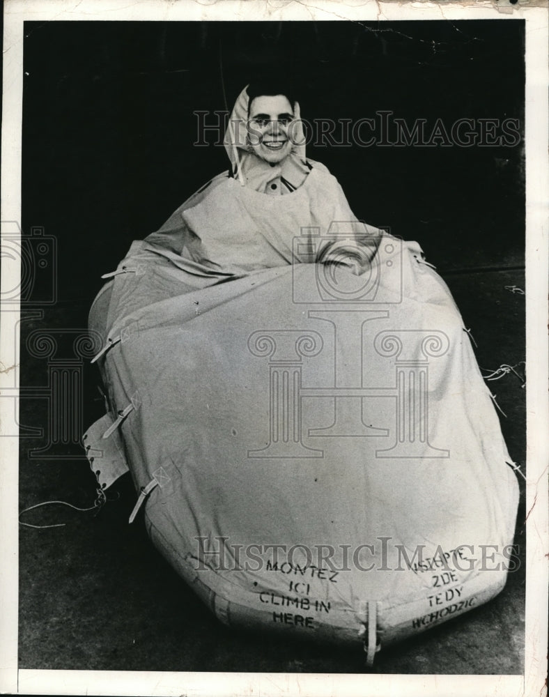 1941 Press Photo Boat turned out by corset factory in England.