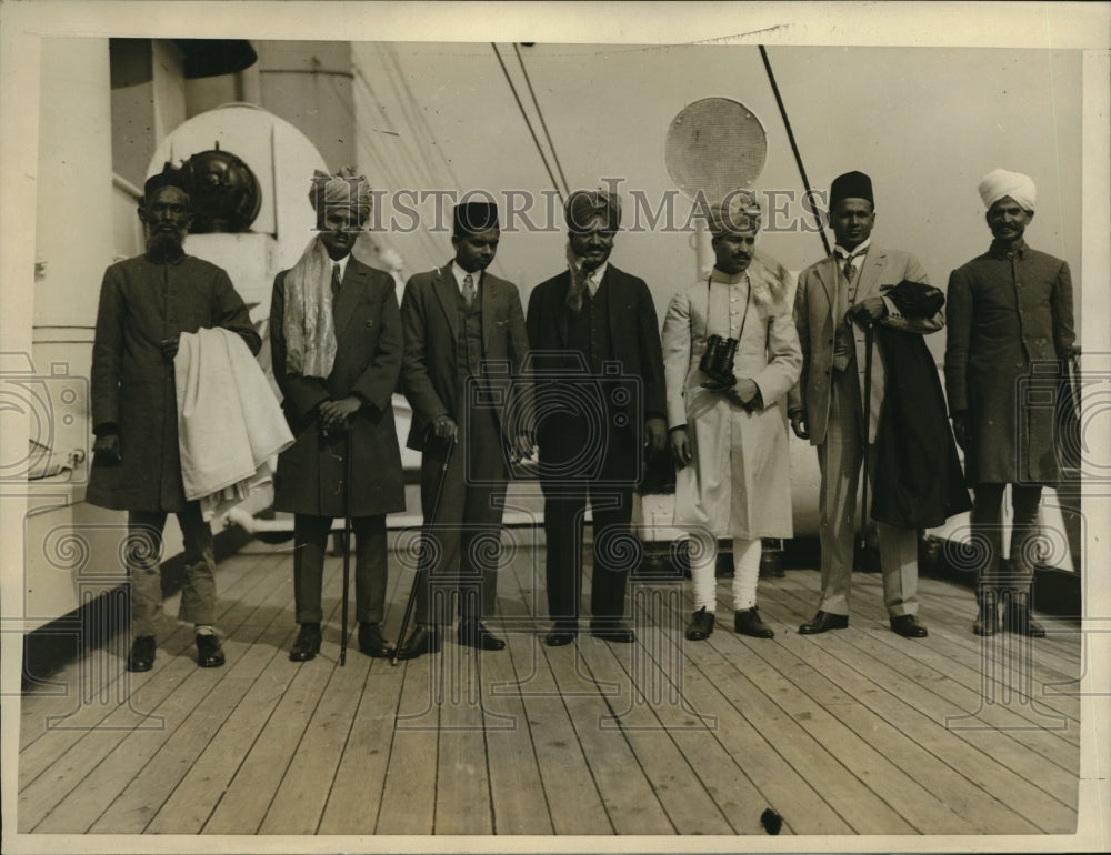 1926 Press Photo India delegation for Sesquintennial in Phila Latiff, Tiwari,