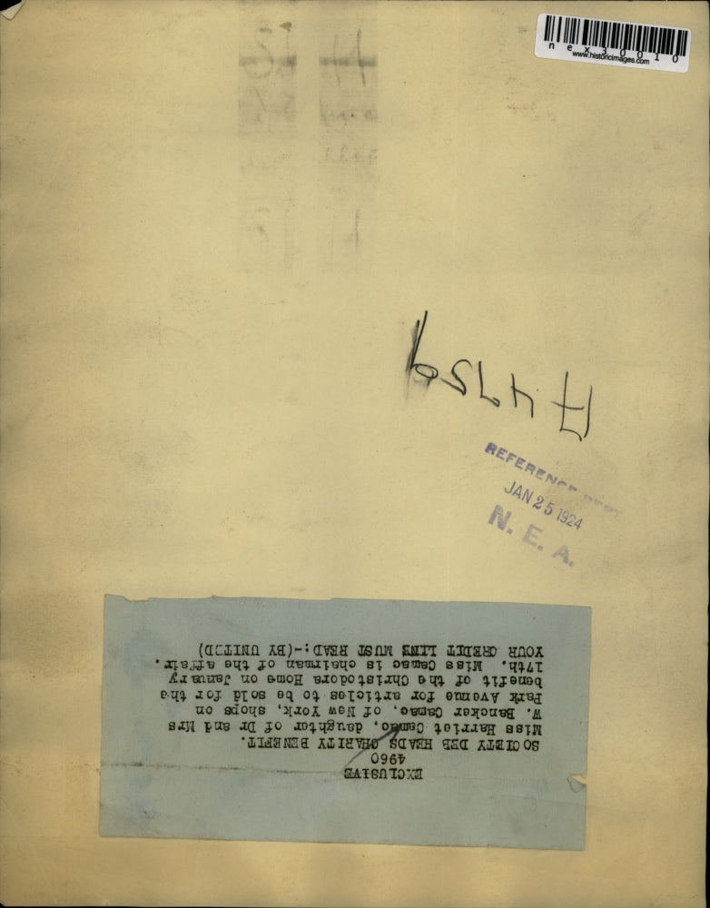 1924 Press Photo Harriet Camao heads Charity Benefit