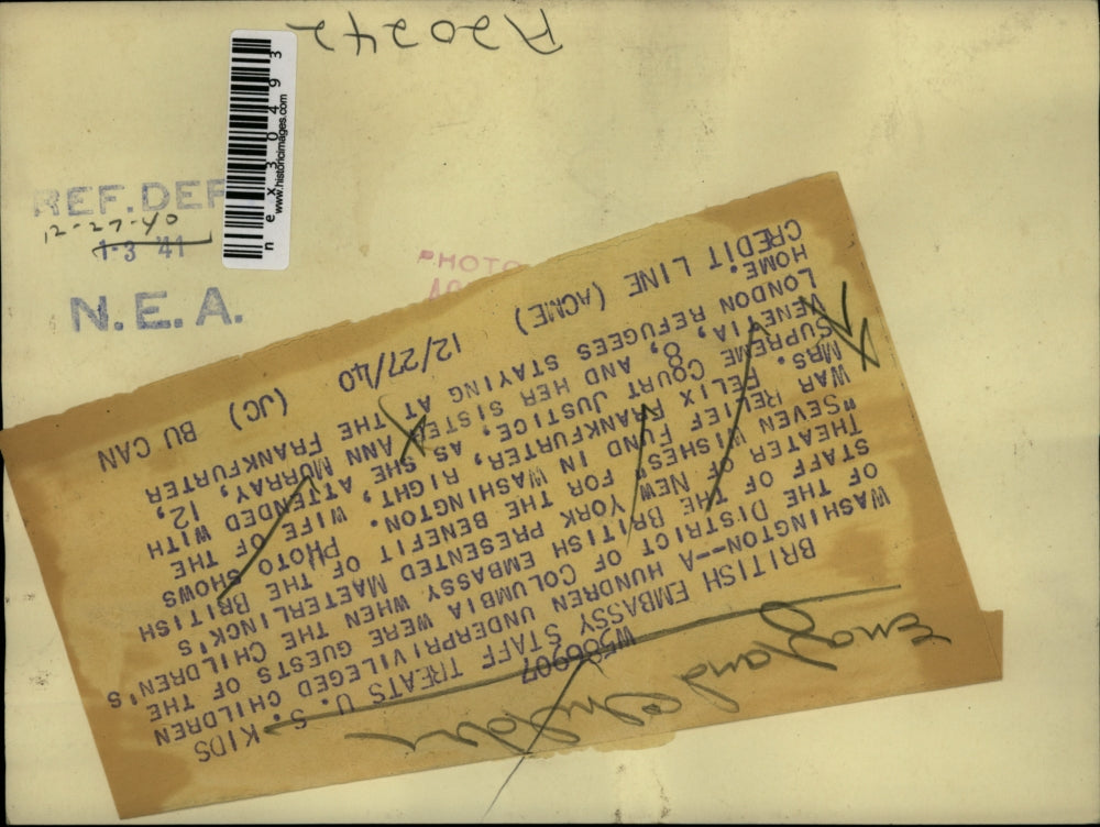 1940 Press Photo Children of Colombia guest in British Embassy in N.Y.Theater