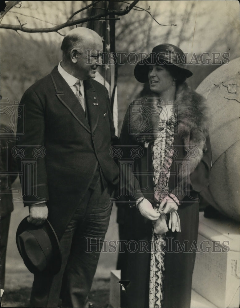 1924 Press Photo Mrs. Edward Stafford, Admiral Peary's daughter