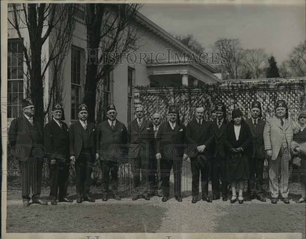 1928 Press Photo The Imperial Potentate of the Ancient Arabic Order Nobles