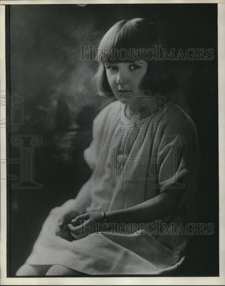 1928 Press Photo Martha Ann Rush, Daughter of Grace A Rush, Cincinnati.