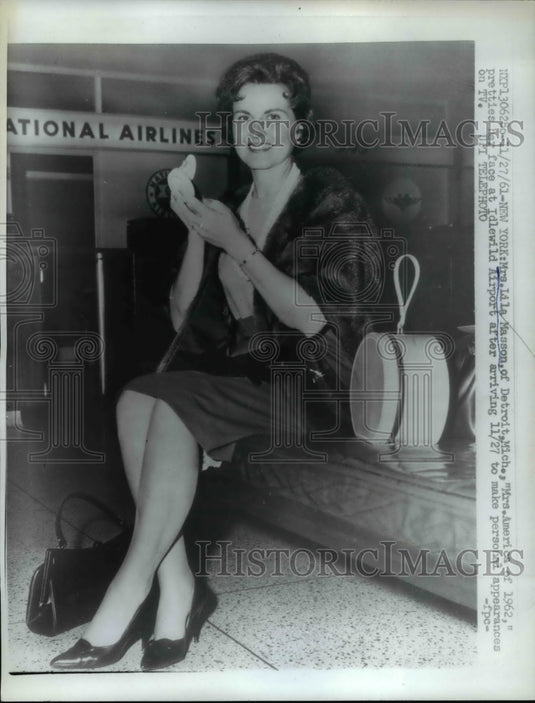 1961 Press Photo Mrs. Lila Masson of Detroit is Mrs America of 1962