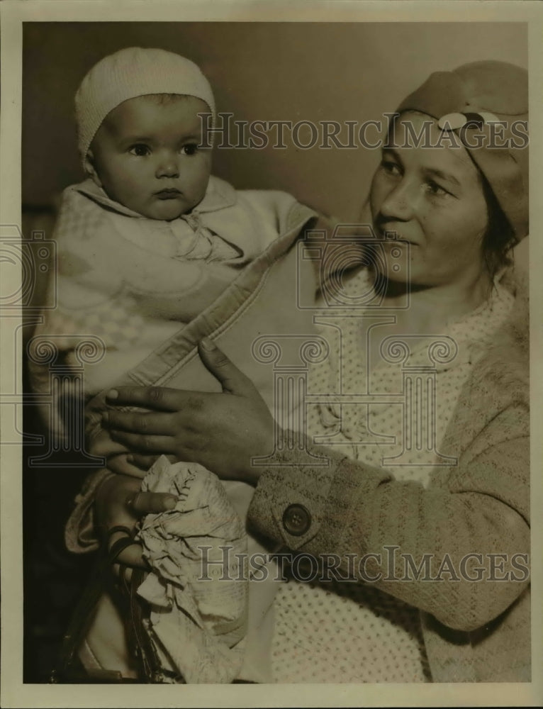 1922 Press Photo Mrs Margaret Fedor and Margaret, 8905 Easton