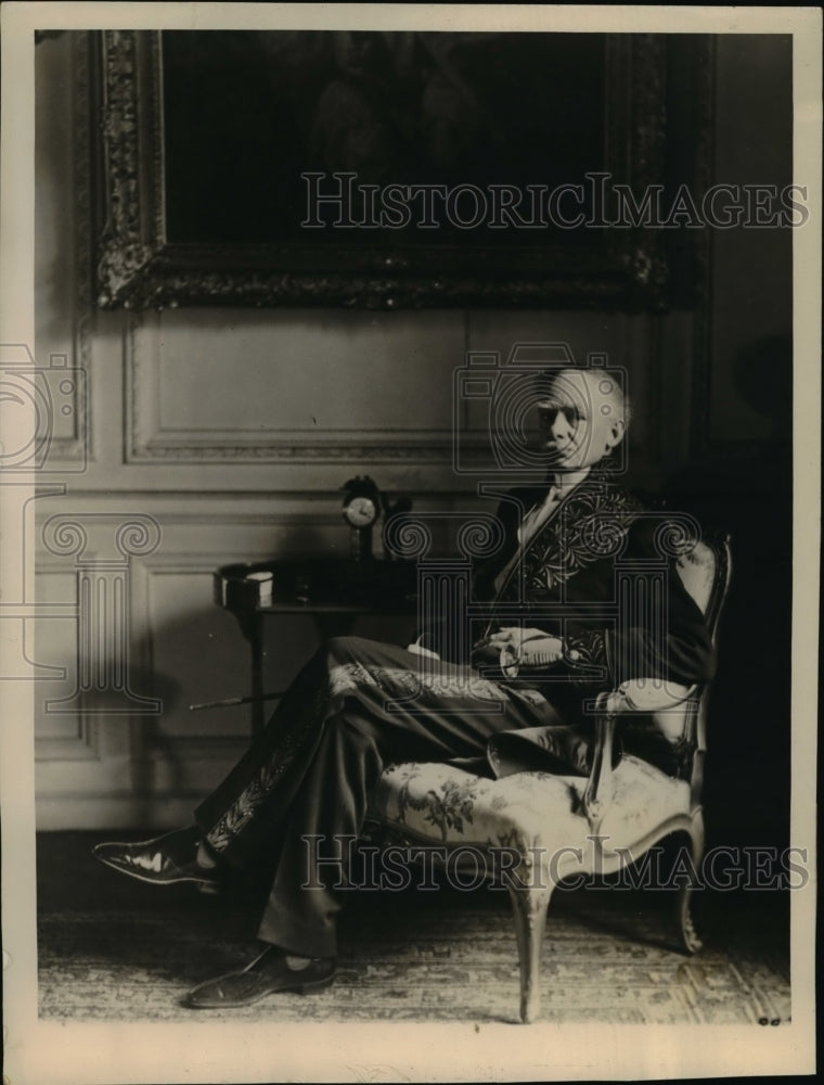 1927 Press Photo Duke de la Force, direct descendant of famous Duke de Lauzun