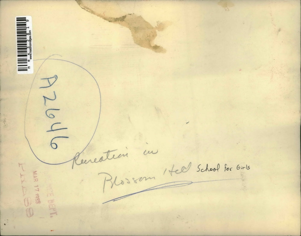 1933 Press Photo Recreation in Blossum Hall School for girls