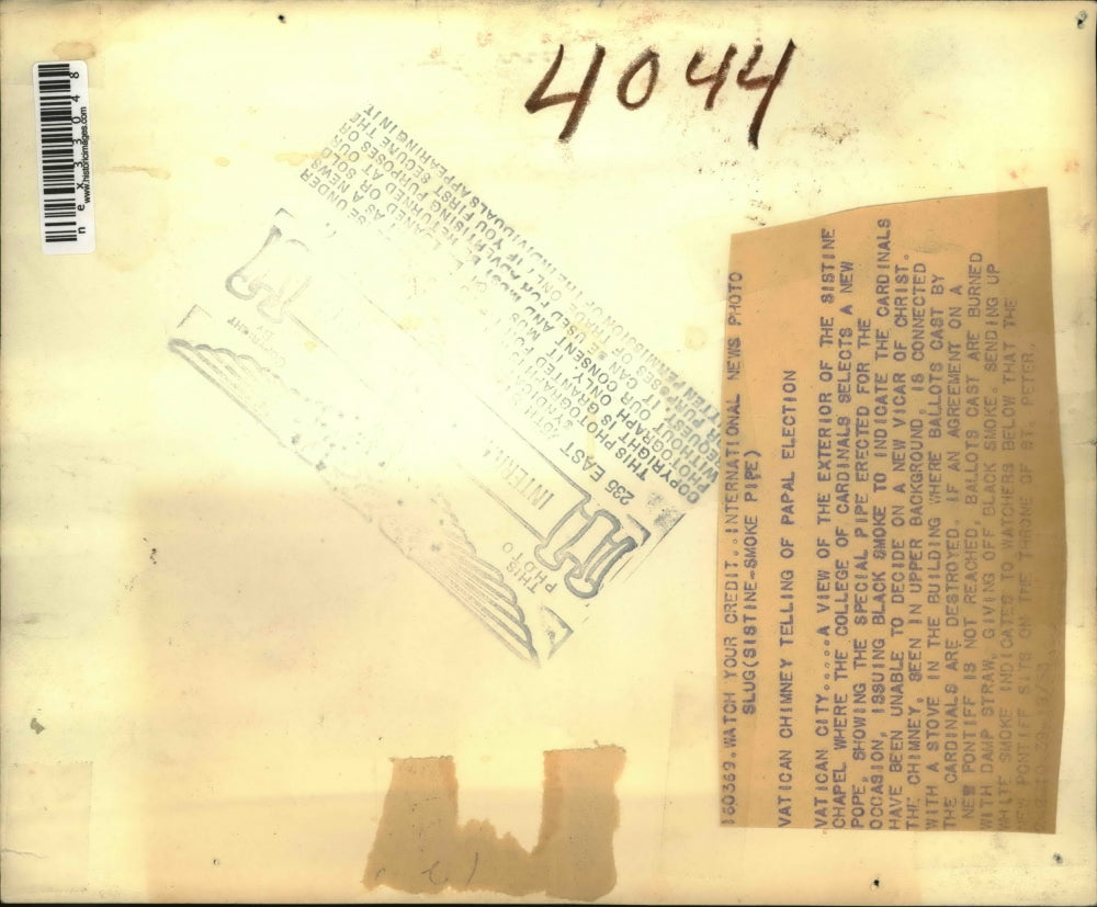 1939 Press Photo Sistine Chapel Site of Pope Selection by College of Cardinals