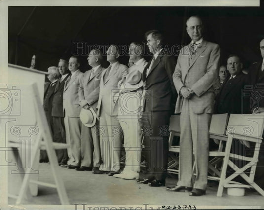 1933 Press Photo Secretary Wallace Guest on Farm Day Century of Progress Expo