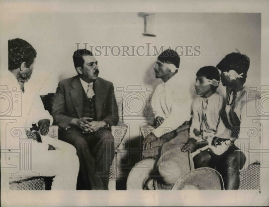 1936 Press Photo Peasants Owners of Land in Big Haciendas Beaten for Their Land
