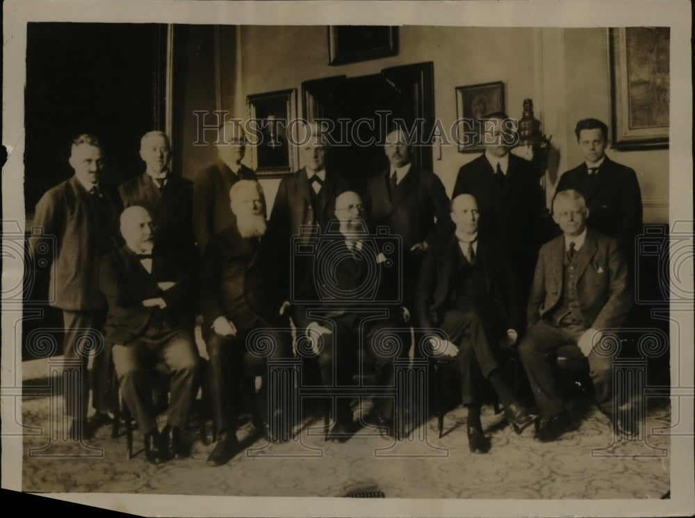 1932 Press Photo Stauning Denmark Government Premier M Borbjerg