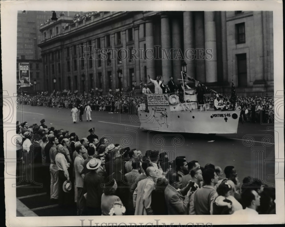 1947 Press Photo Forty and Eight Society in American Legion Parade New York