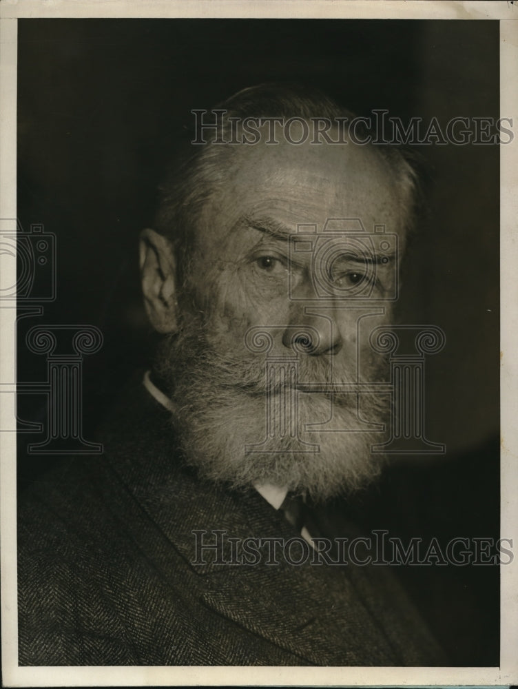 1929 Press Photo Baily Willis Attends Convention Of Scientist In New York