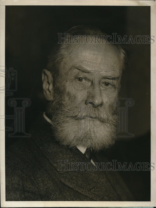 1929 Press Photo Baily Willis Attends Convention Of Scientist In New York