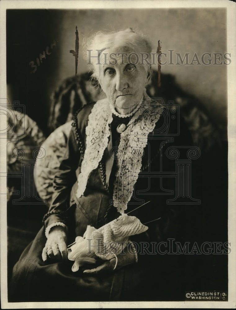 1921 Press Photo Ms. Jane Wilkes of Washington D.C. at 92