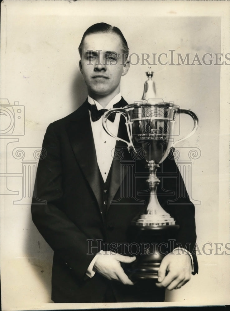 1928 Press Photo James R. Moore wins Fifth National Oratorical Contest