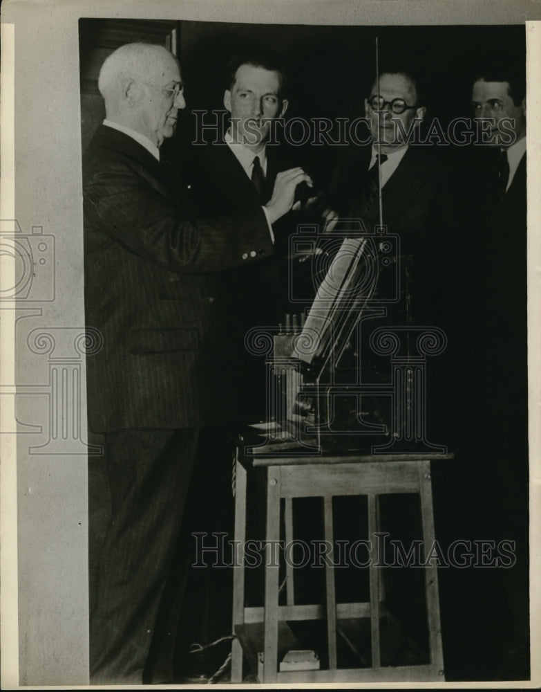 1928 Press Photo William H Murphy of Detroit & others