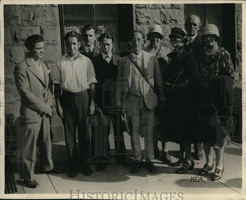 1929 Press Photo Chicago Dr Geo Huntley Aron, Rev H Arndt, T Golba, WR Benson