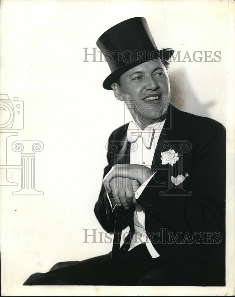 1937 Press Photo Phil Duey Baritone Star