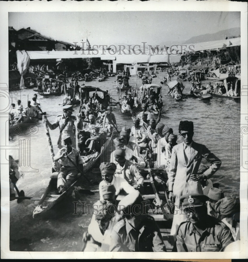 1951 Press Photo Kashmir India Premier Jawaharal Nehru on a visit- Historic Images