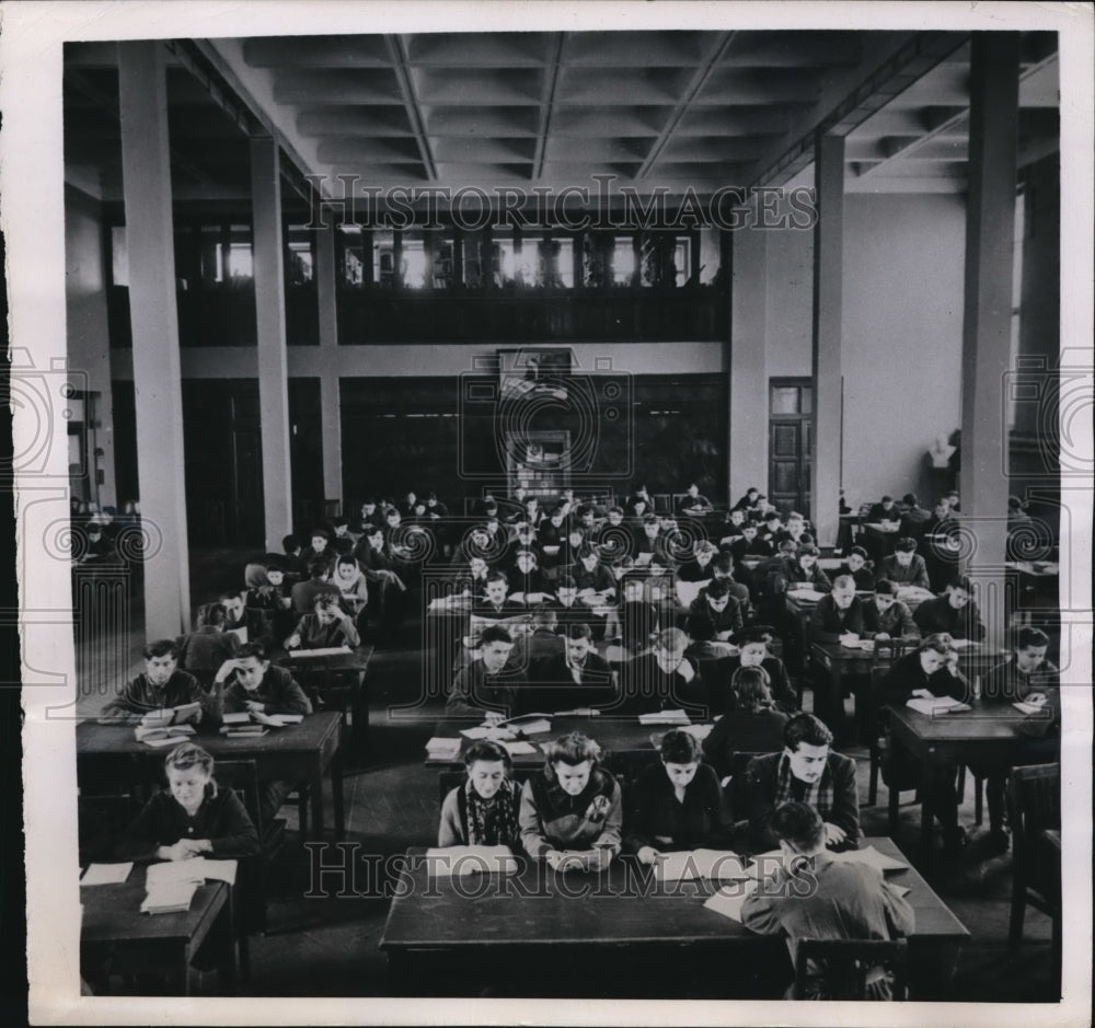 1948 Press Photo Reading Hall of the Lenin Library