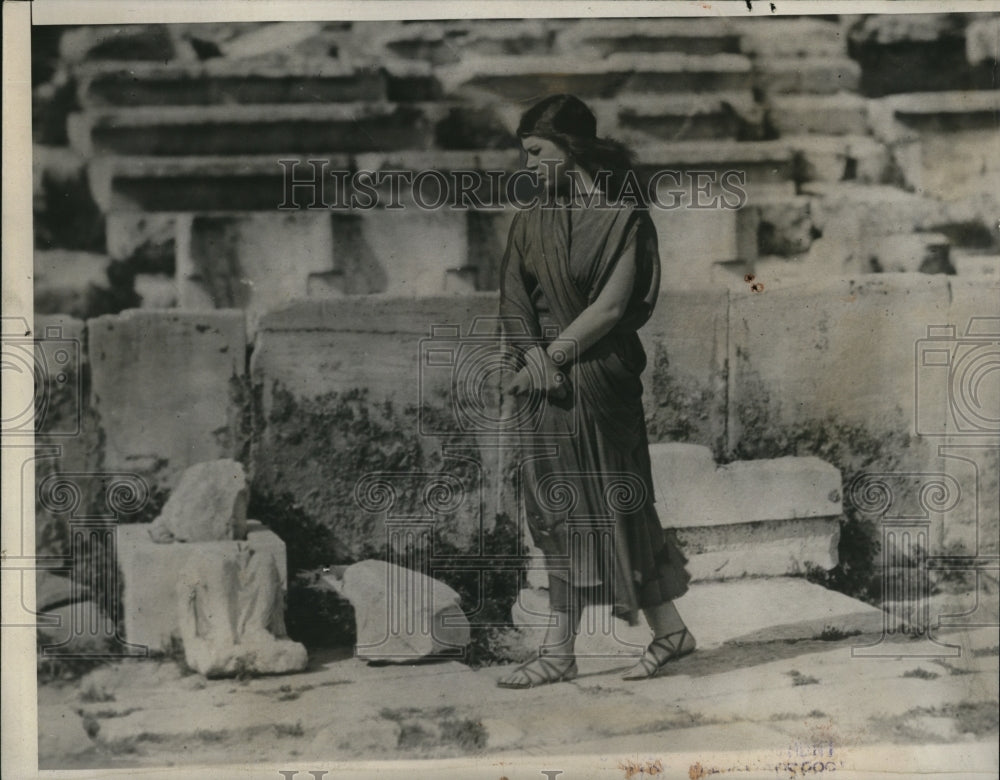 1933 Press Photo Nila Cram Cook, partial inspiration for Ghandi's fast.