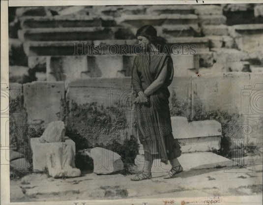 1933 Press Photo Nila Cram Cook, partial inspiration for Ghandi's fast.