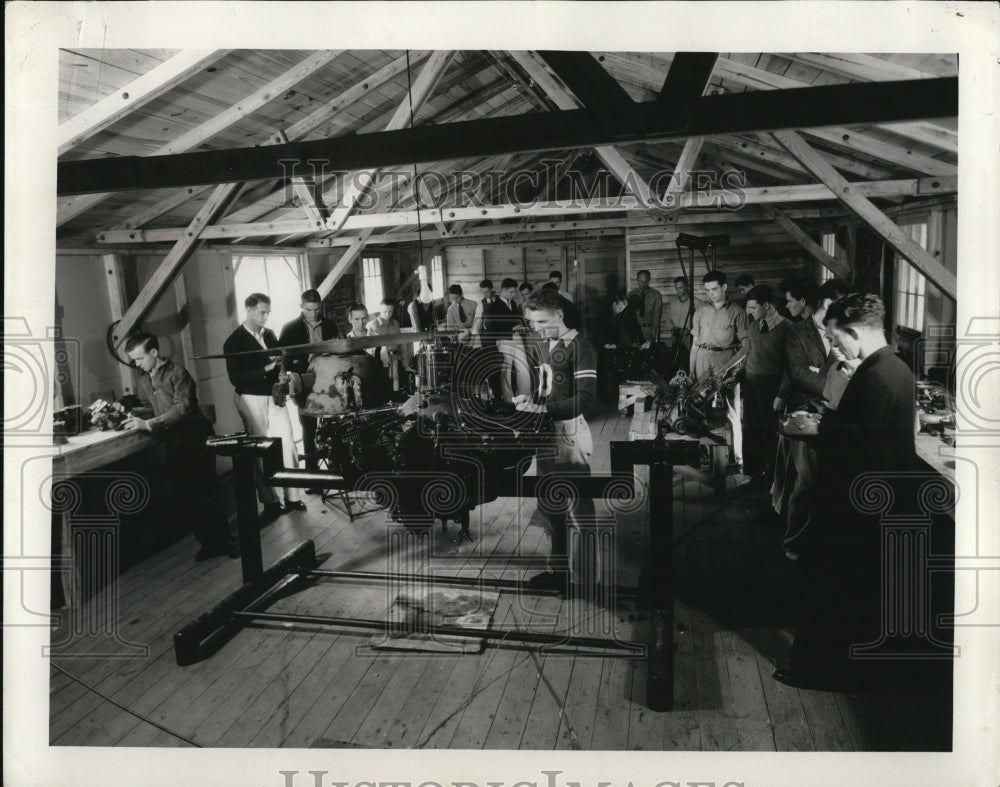 1938 Press Photo U of fla xxxx service ar camp Roosevelt