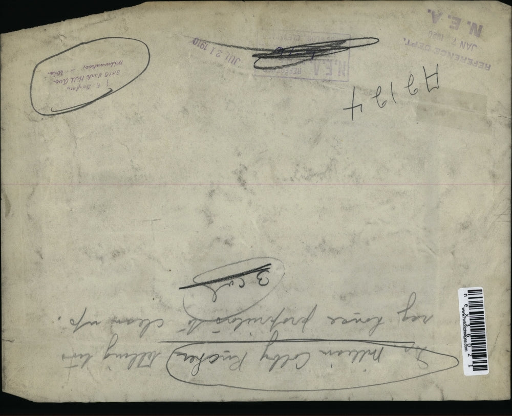 1920 Press Photo Dr. William Colby Rucher telling Proprietors to Clean Up