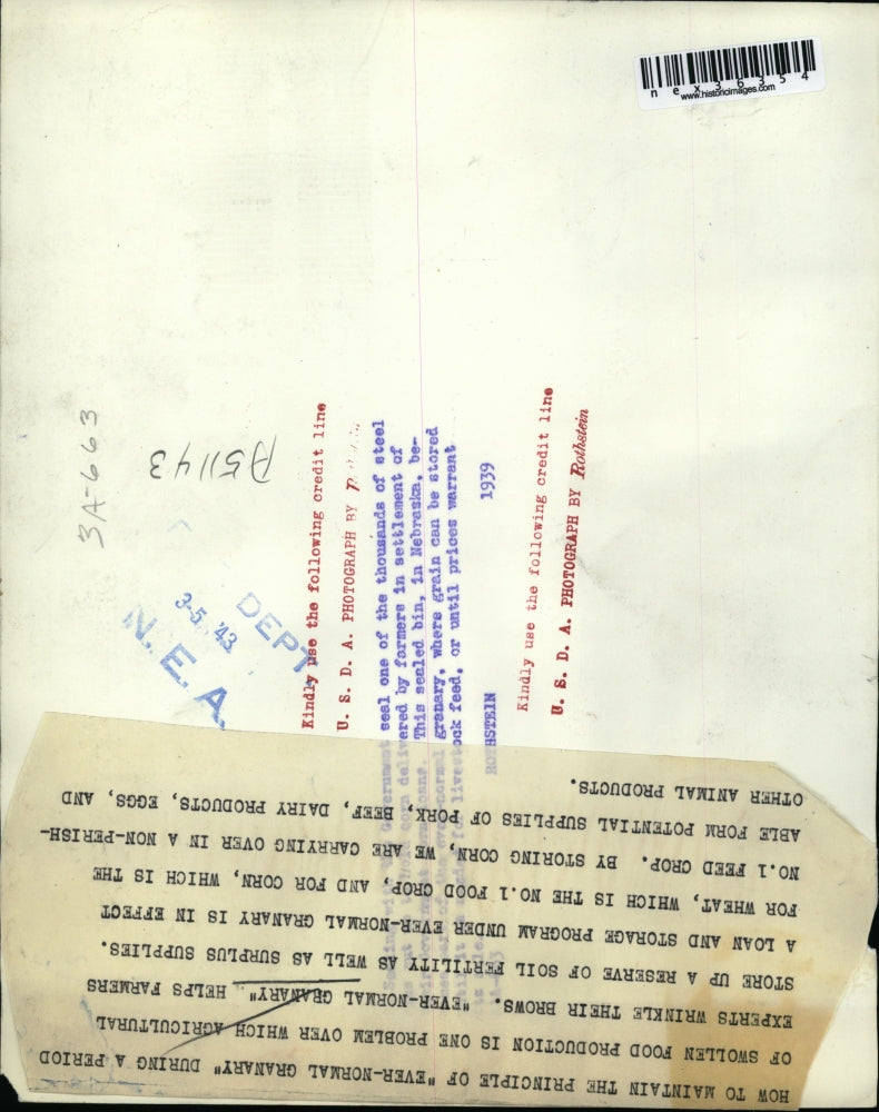 1942 Press Photo Ever-Normal Granary Storage Tanks, Silos Prevent Overproduction