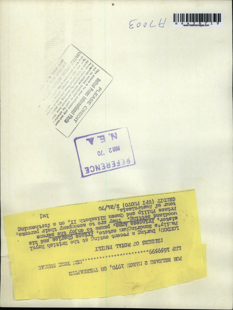 1970 Press Photo London Prince Charles & Princess Anne at Sandringham Estate