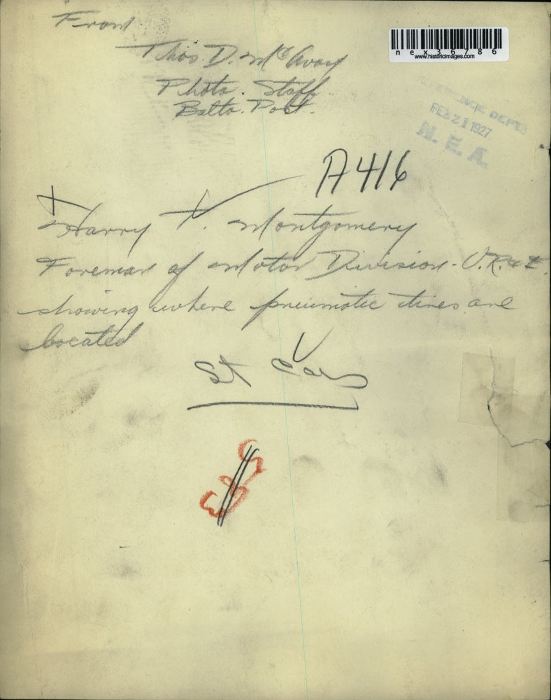 1927 Press Photo Harry T. Montgomery